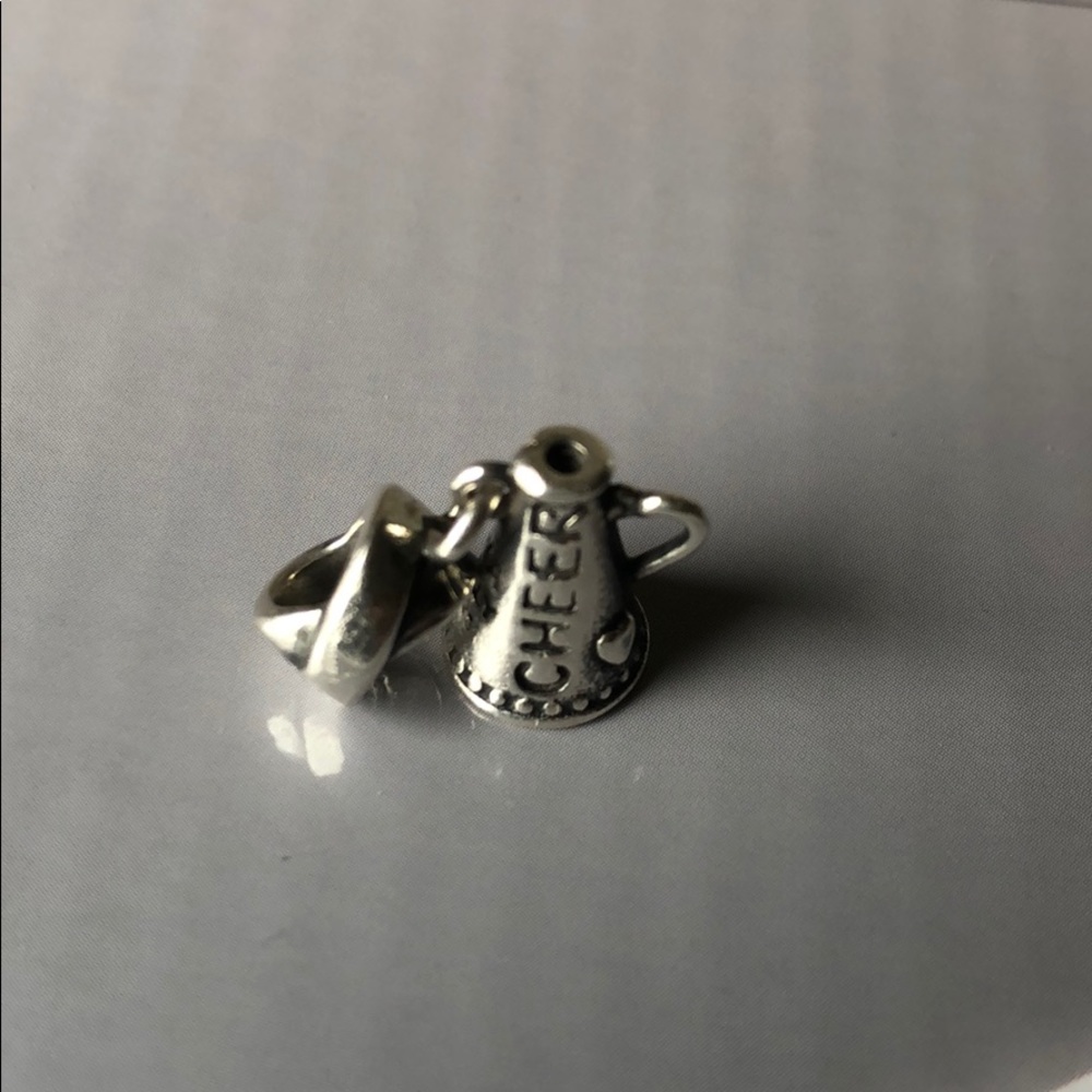 Silver “Cheer” Charm